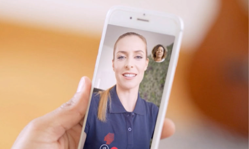 virtual visit on the phone