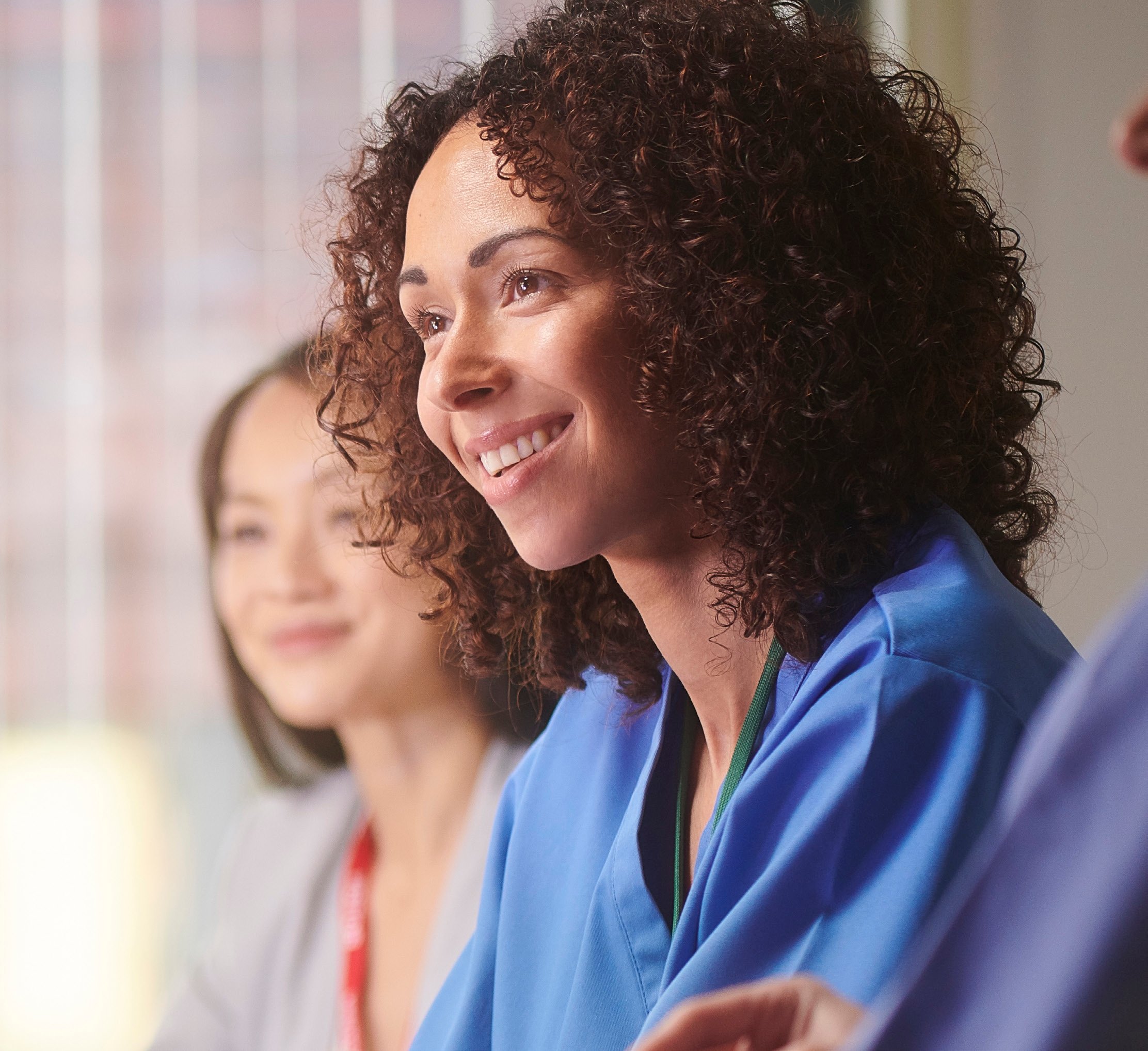 two female providers collaborating