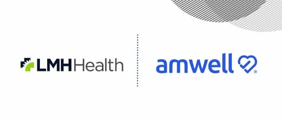 LMH health and amwell logos