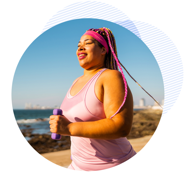 vida woman exercising lifestyle changes
