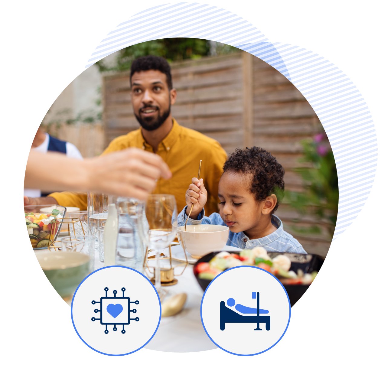 family at the table