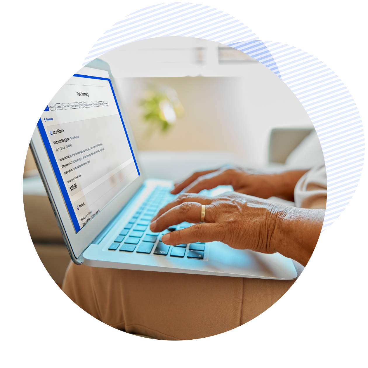 patient scheduling their appointment