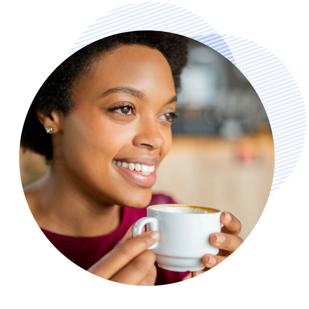 happy member feeling supported